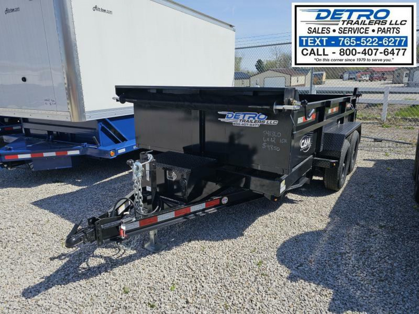 New 2025 Cam Superline 72" x 12' 10K Std Duty Single Ram Dump Trailer