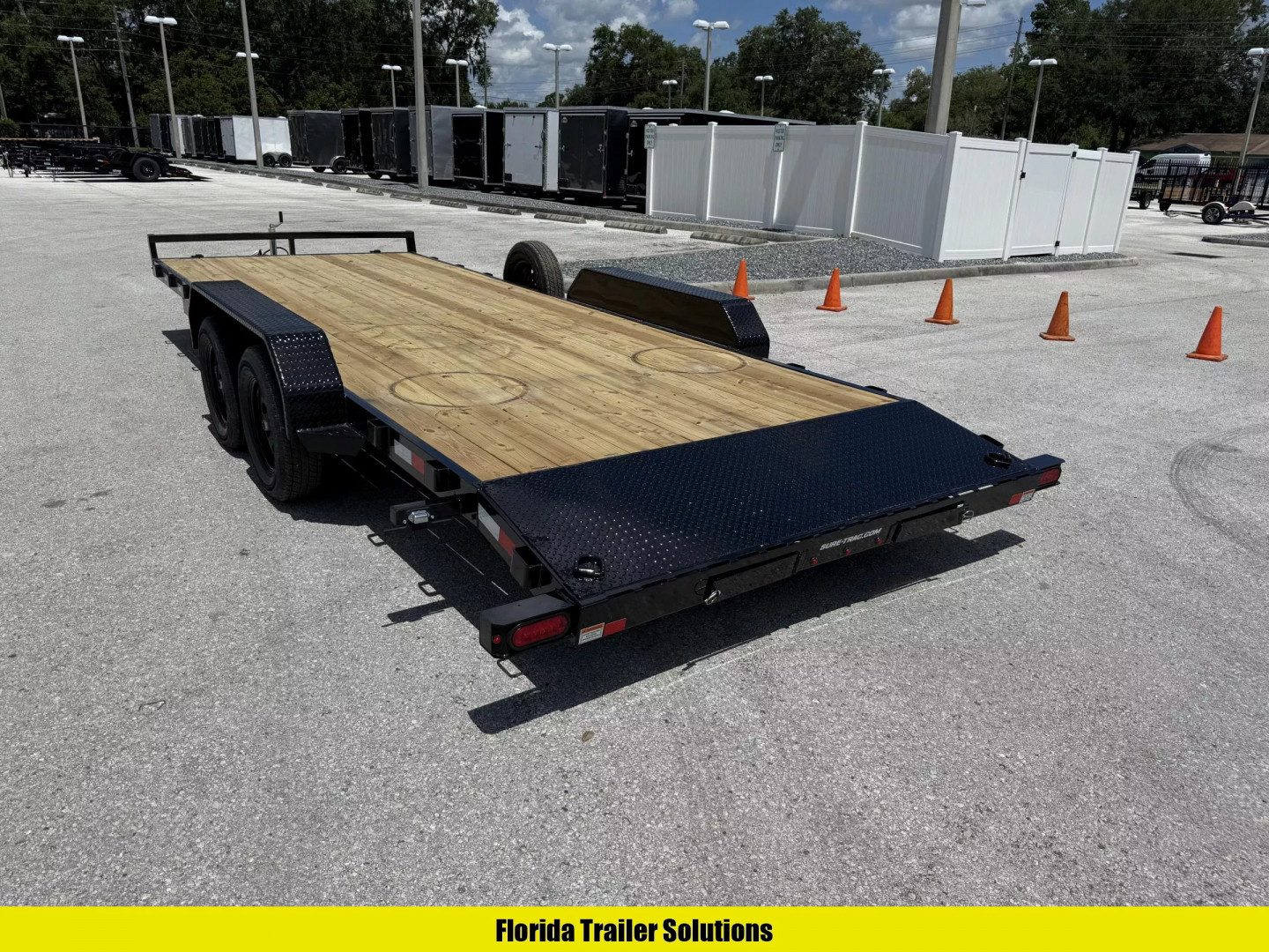 New 2025 Sure-Trac 7X20 (18+2) 7K Wood Deck Car Hauler