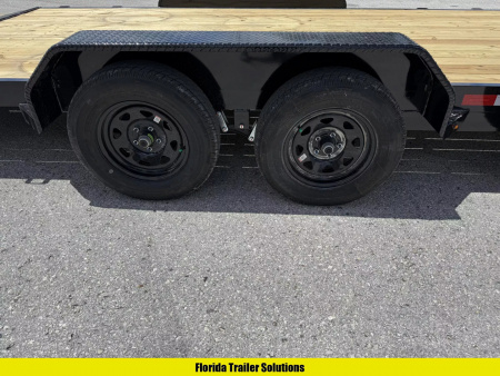 New 2025 Sure-Trac 7X20 (18+2) 7K Wood Deck Car Hauler