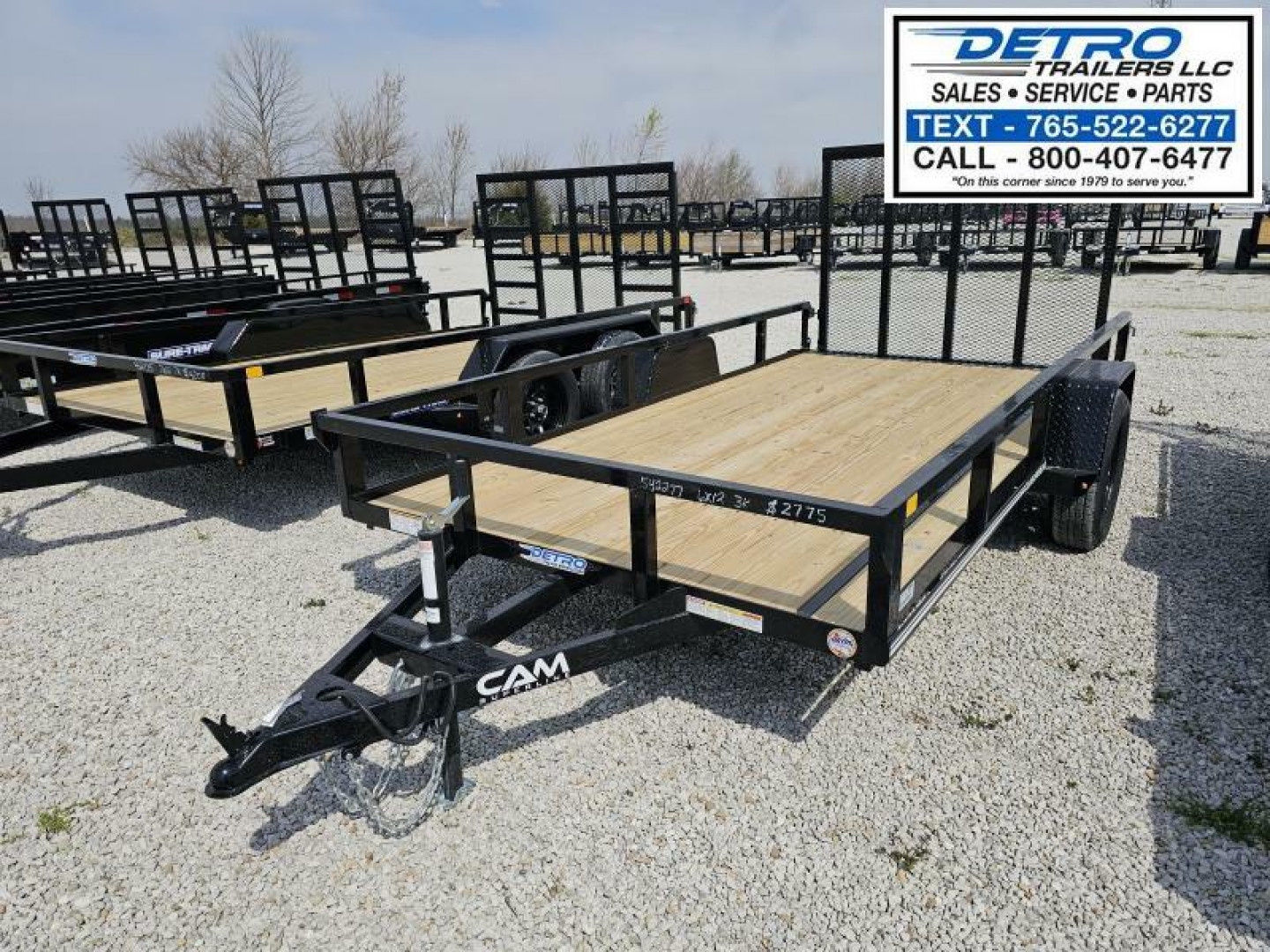 New 2025 Cam Superline 6' x 12' 3K Idler Tube Top Utility Trailer