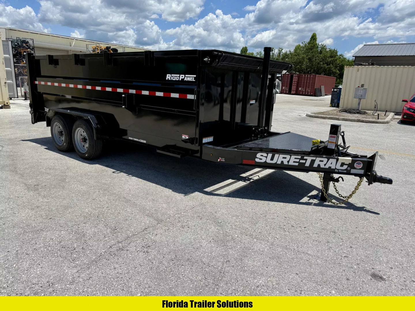 New 2025 Sure-Trac 7X16 Pro Series 4' Sides Telescopic 17.6K Dump Trailer