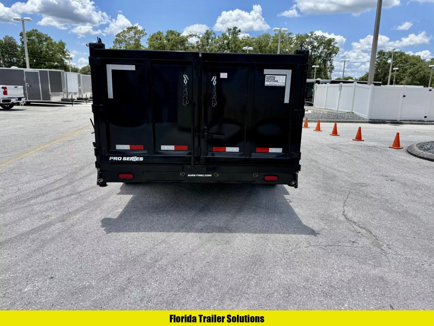 New 2025 Sure-Trac 7X16 Pro Series 4' Sides Telescopic 17.6K Dump Trailer