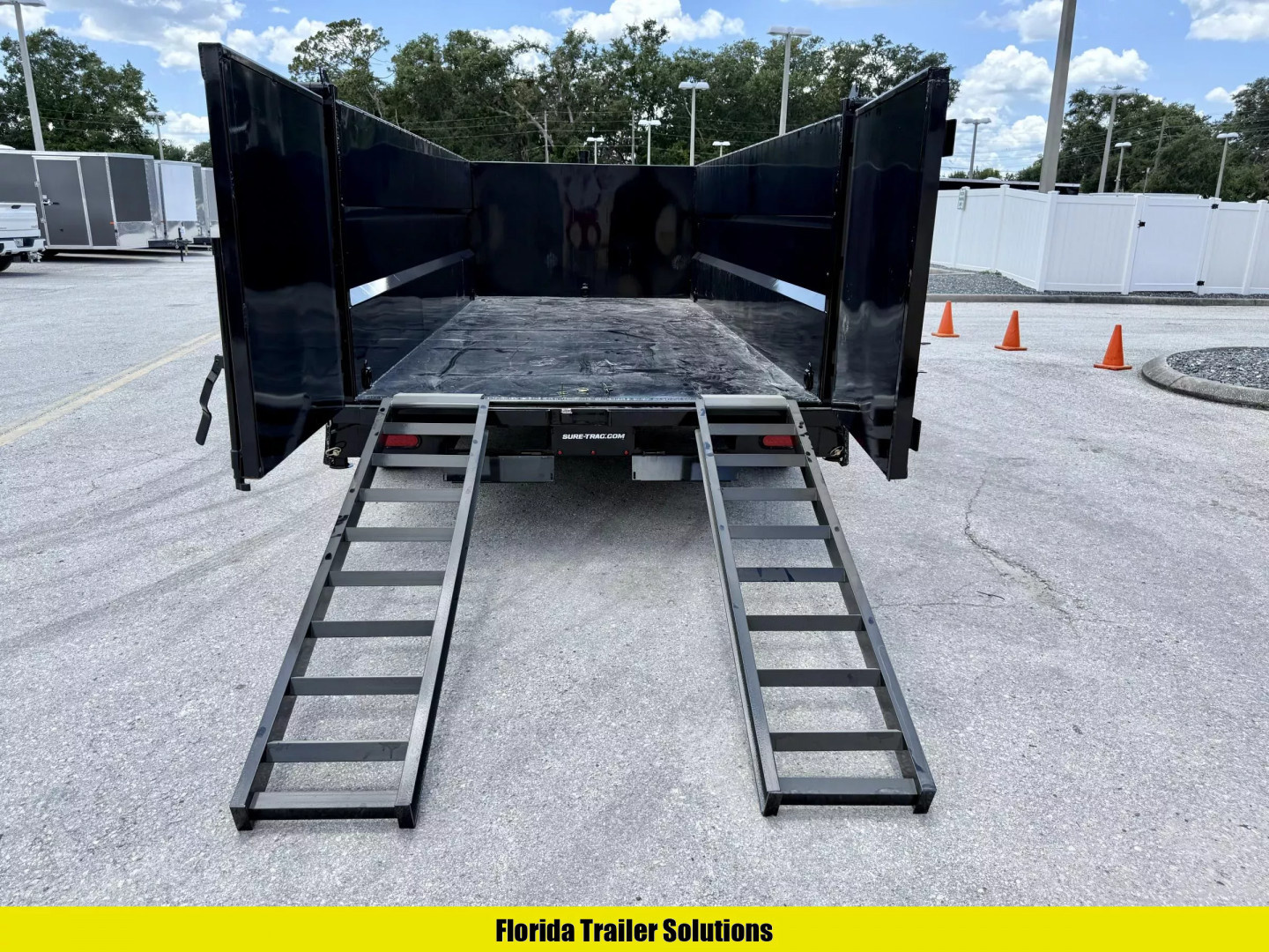 New 2025 Sure-Trac 7X16 Pro Series 4' Sides Telescopic 17.6K Dump Trailer