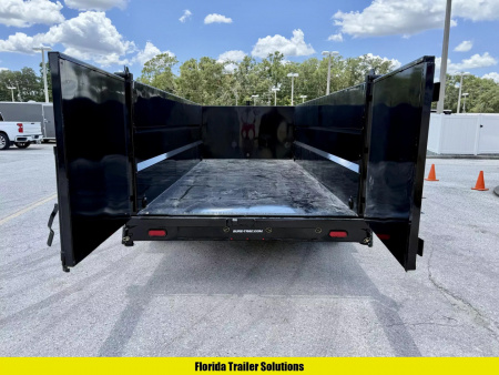 New 2025 Sure-Trac 7X16 Pro Series 4' Sides Telescopic 17.6K Dump Trailer