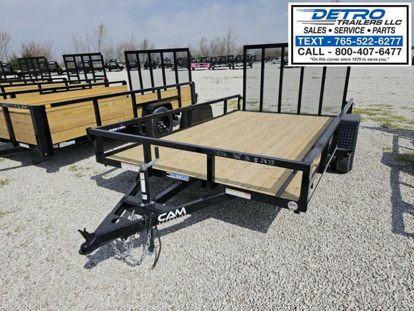 New 2025 Cam Superline 7' x 12' 3K Idler Tube Top Utility Trailer