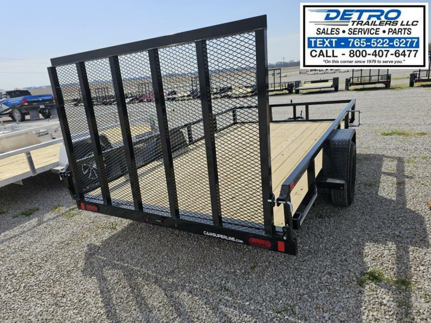 New 2025 Cam Superline 7' x 12' 3K Idler Tube Top Utility Trailer