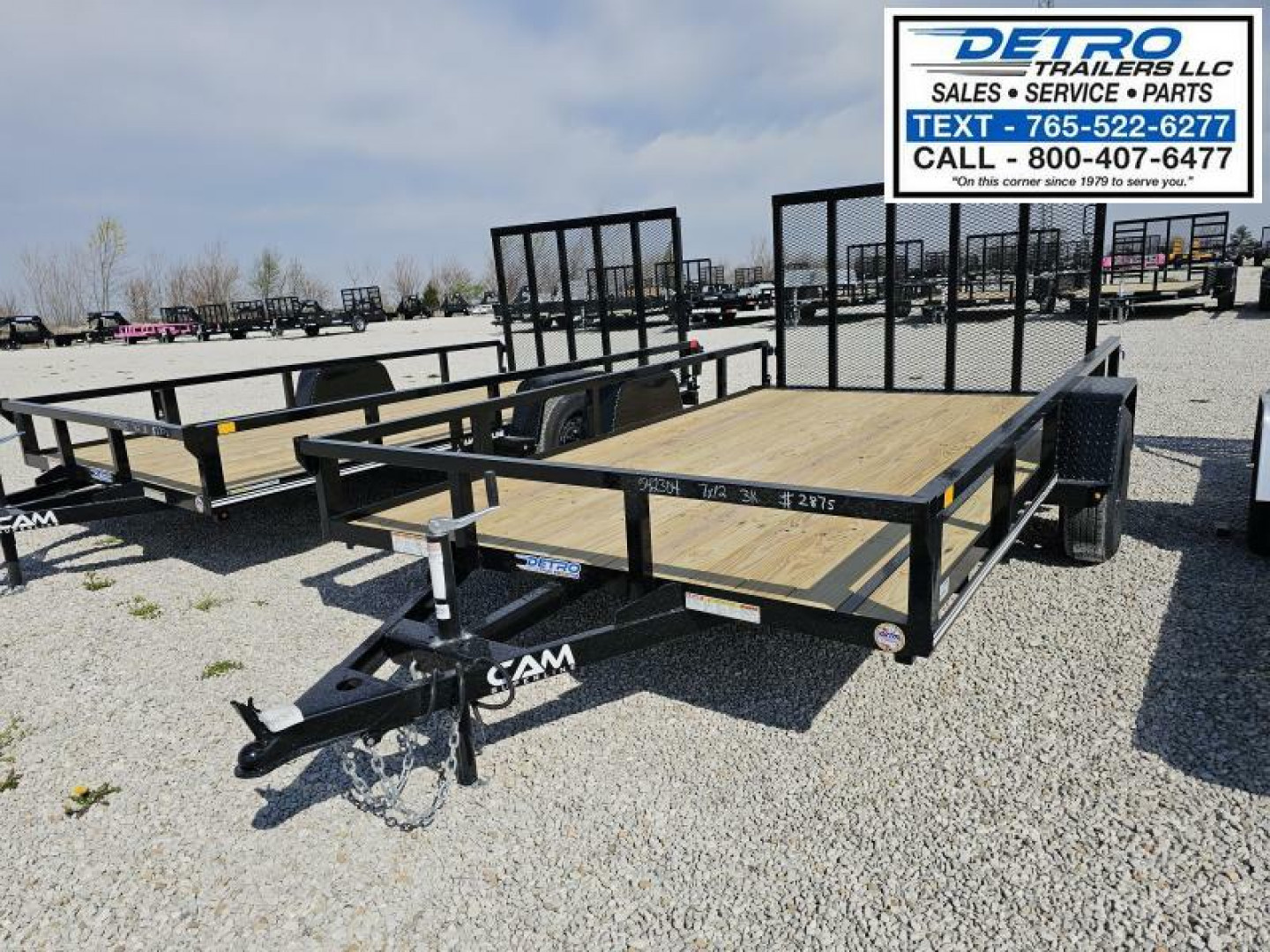 New 2025 Cam Superline 7' x 12' 3K Idler Tube Top Utility Trailer