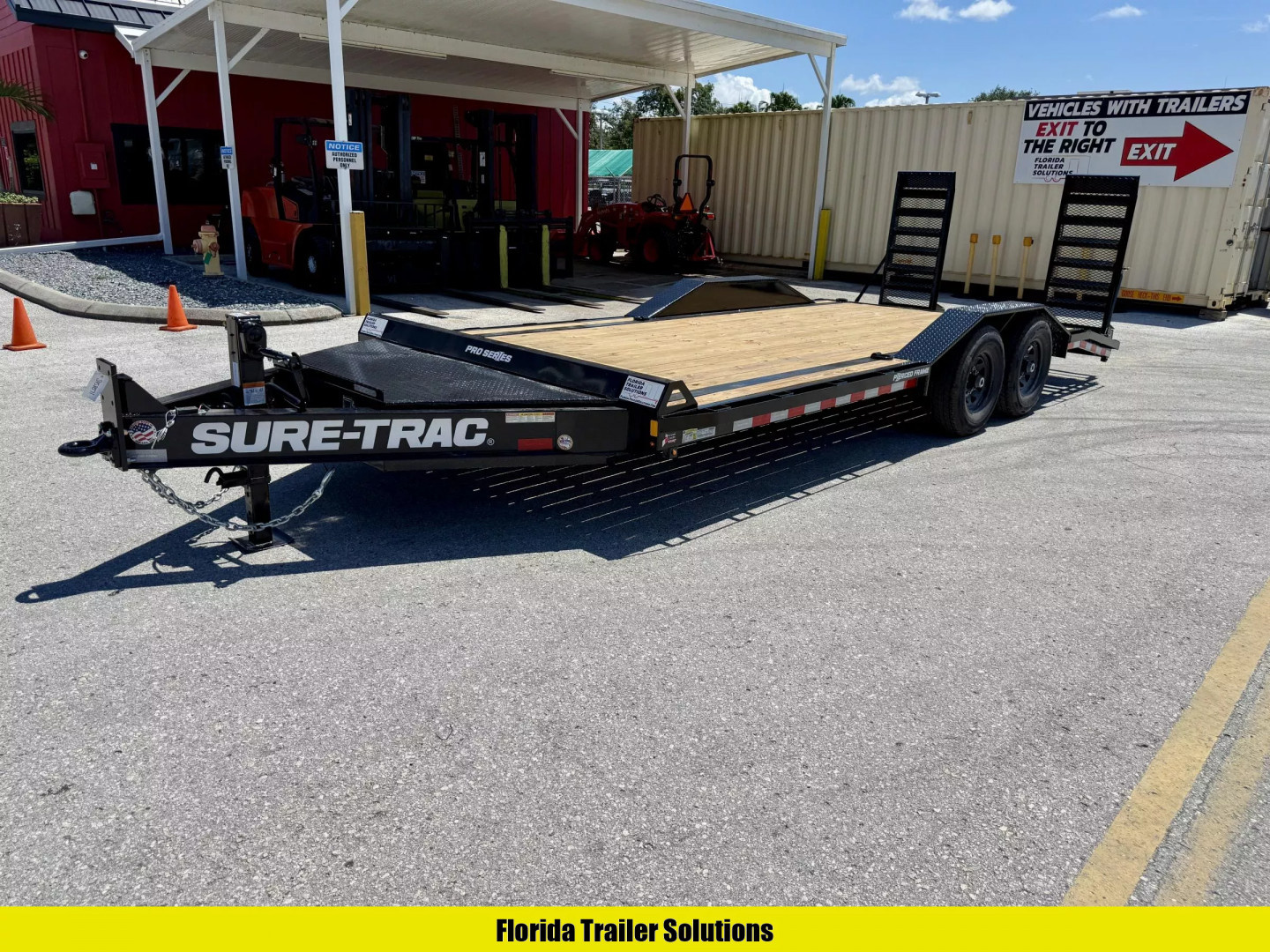 New 2025 Sure-Trac 8.5X20 (17+3) Pro Series Full Width 15.4K Equipment Trailer