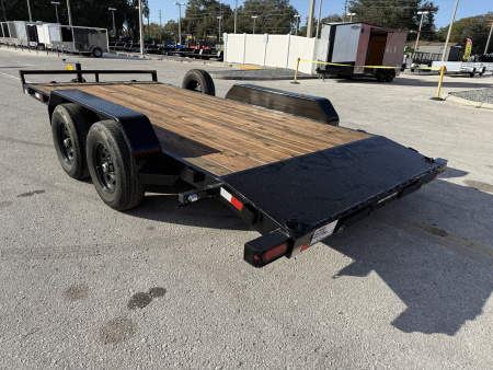 New 2025 Sure-Trac 7X16(14+2) Wood Deck 10K Car Hauler