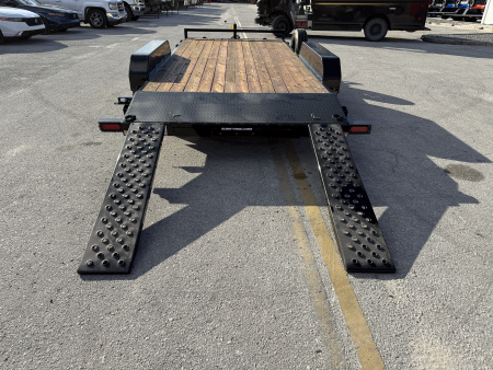 New 2025 Sure-Trac 7X16(14+2) Wood Deck 10K Car Hauler