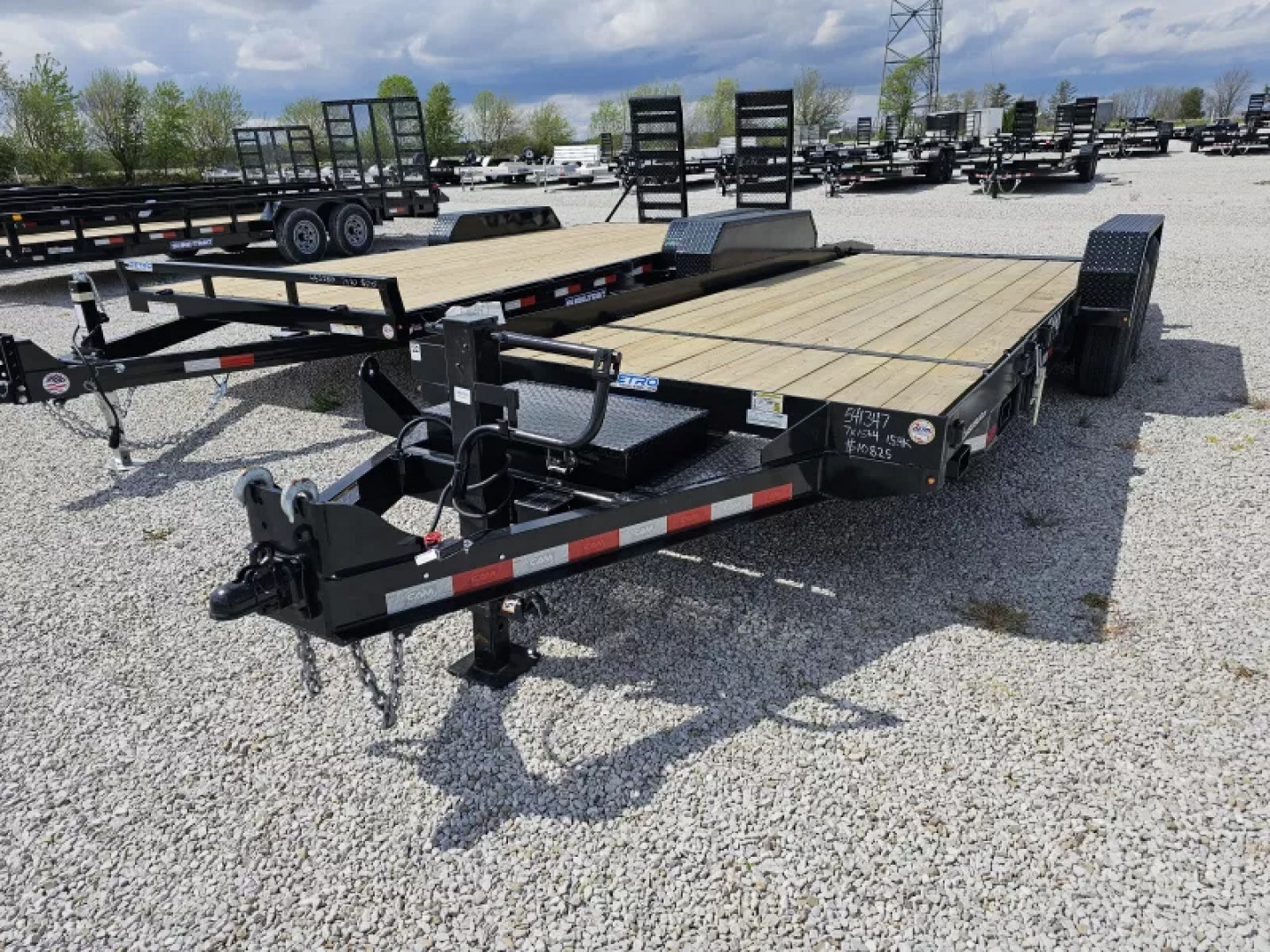New 2025 Cam Superline 102" x 19' (15+4) 7 Ton Split Deck Tilt Trailer