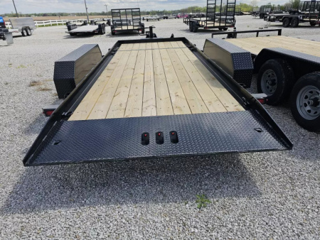 New 2025 Cam Superline 102" x 19' (15+4) 7 Ton Split Deck Tilt Trailer