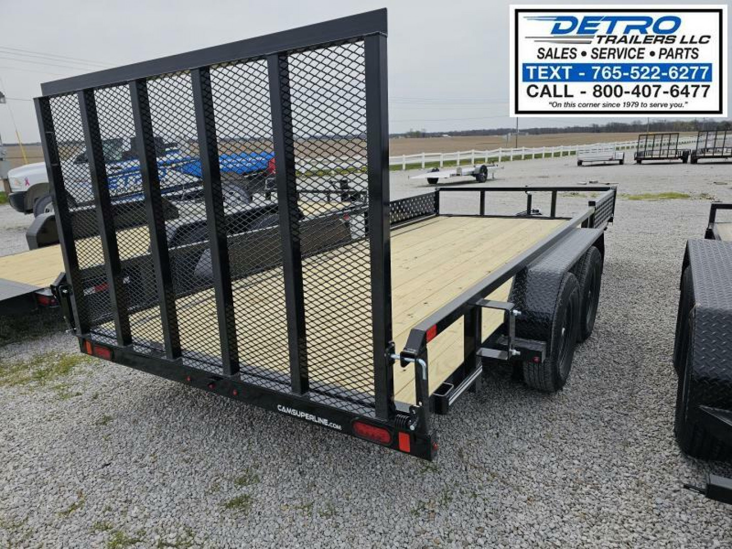 New 2025 Cam Superline 7' x 16' 7K Tube Top ATV Utility Trailer
