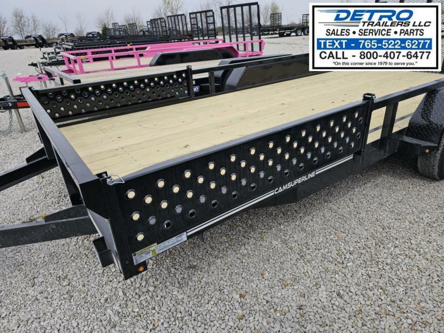 New 2025 Cam Superline 7' x 16' 7K Tube Top ATV Utility Trailer