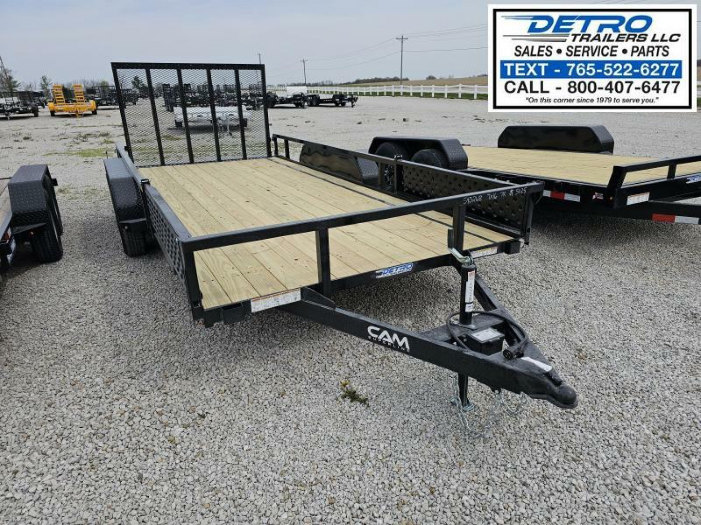 New 2025 Cam Superline 7' x 16' 7K Tube Top ATV Utility Trailer