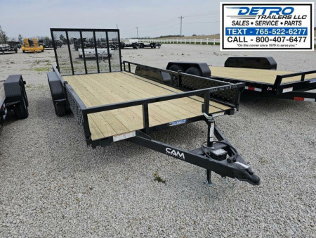 New 2025 Cam Superline 7' x 16' 7K Tube Top ATV Utility Trailer