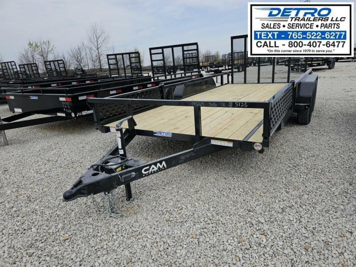 New 2025 Cam Superline 7 X 16 7K Tube Top ATV Trailer