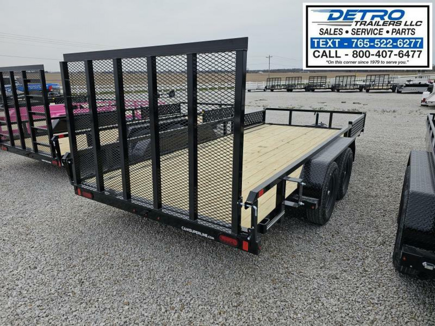 New 2025 Cam Superline 7 X 16 7K Tube Top ATV Trailer