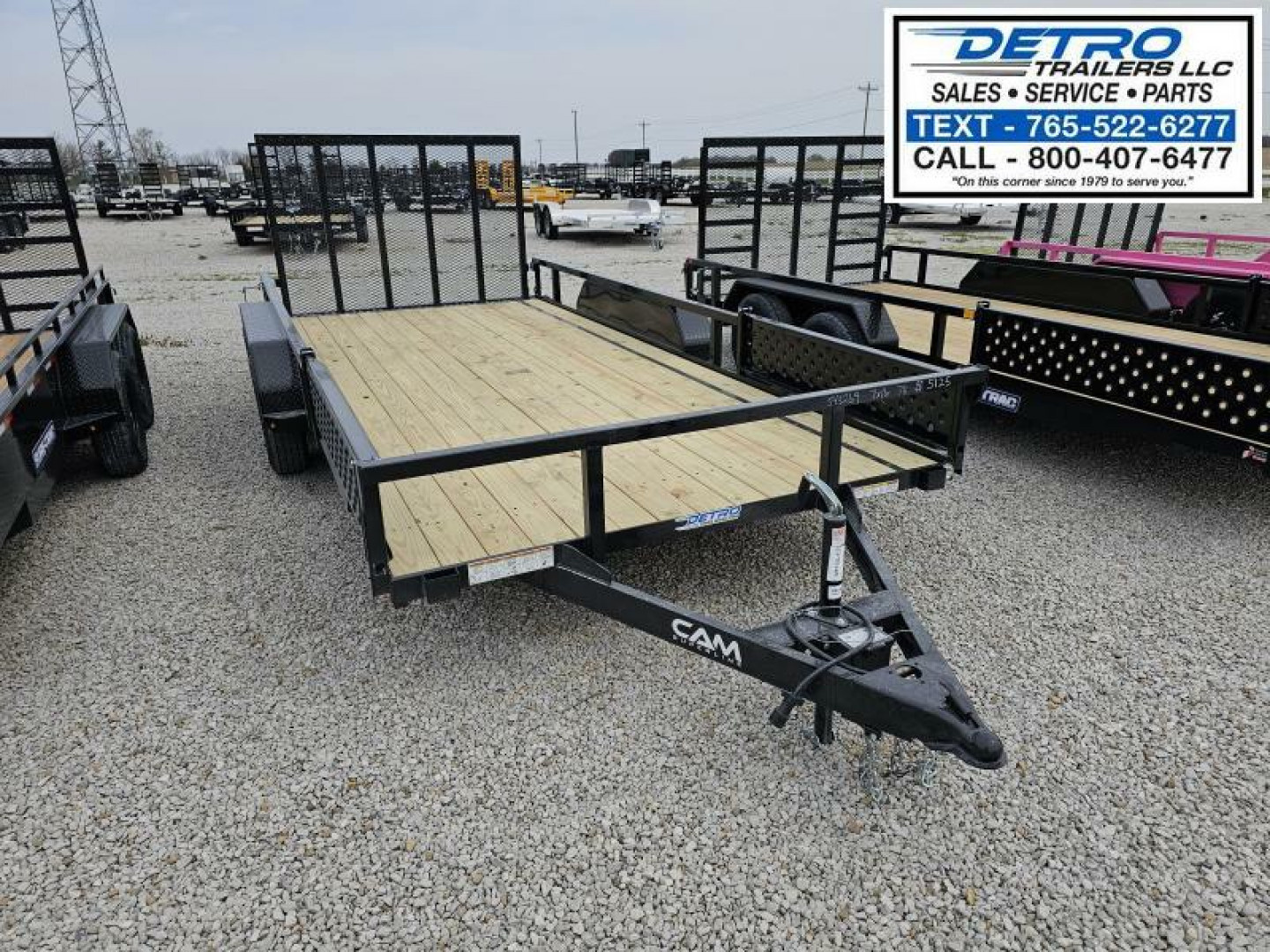 New 2025 Cam Superline 7 X 16 7K Tube Top ATV Trailer