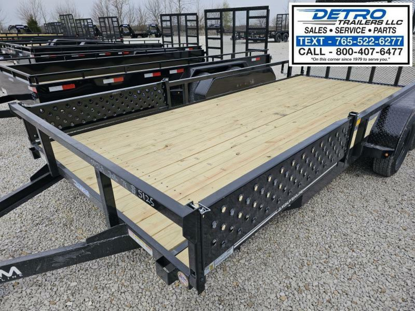 New 2025 Cam Superline 7 X 16 7K Tube Top ATV Trailer