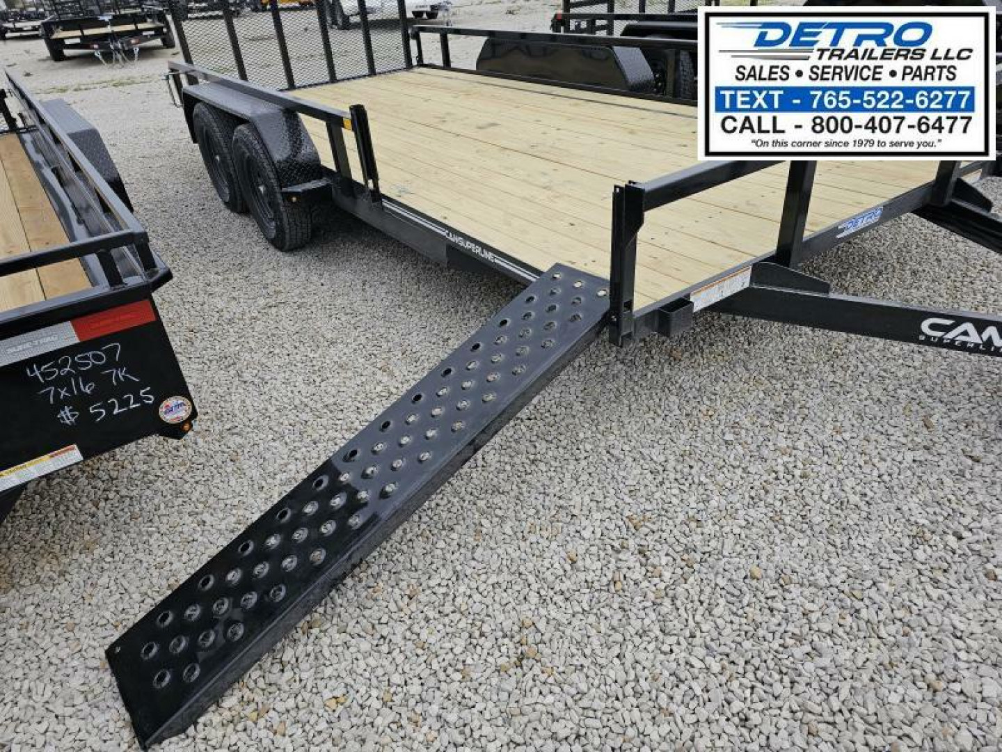 New 2025 Cam Superline 7 X 16 7K Tube Top ATV Trailer