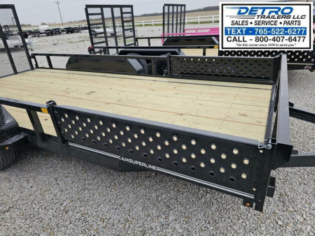 New 2025 Cam Superline 7 X 16 7K Tube Top ATV Trailer