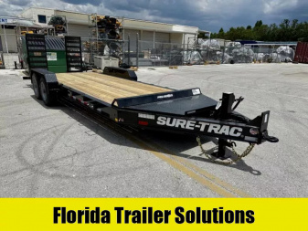 New 2025 Sure-Trac 7X20(17+3) Pro Series 17.6K Equipment Trailer