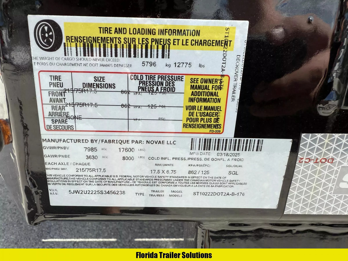 New 2025 Sure-Trac 8.5X22 HD Power Tilt 17.6K Deckover Trailer