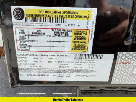 New 2025 Sure-Trac 8.5X22 HD Power Tilt 17.6K Deckover Trailer