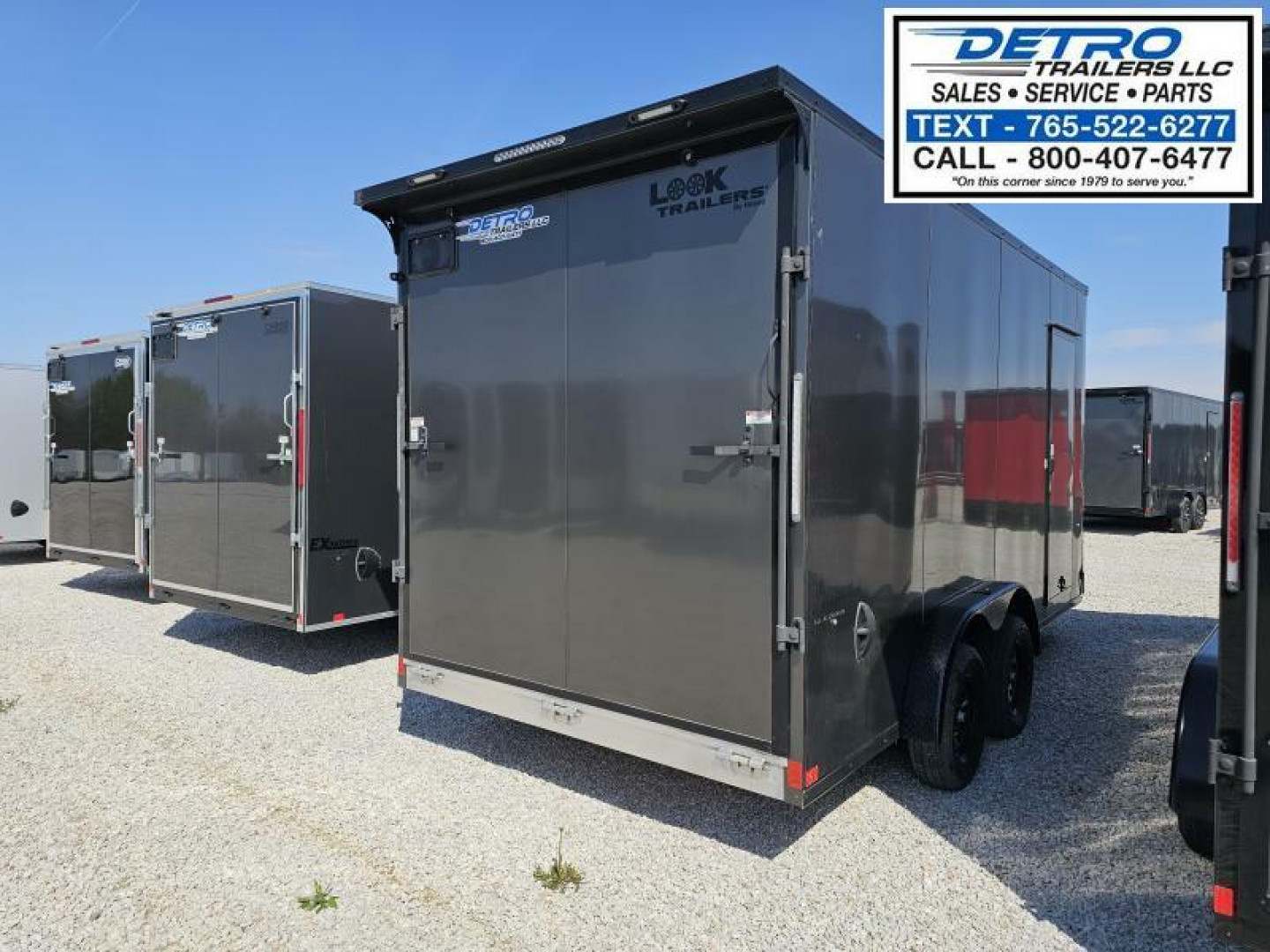 New 2025 Look Trailers Vision Aluminum Framed 7.5' x 16' 7K Ramp Door Enclosed Cargo Trailer