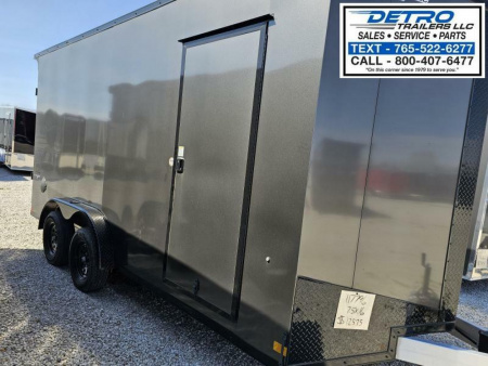 New 2025 Look Trailers Vision Aluminum Framed 7.5' x 16' 7K Ramp Door Enclosed Cargo Trailer