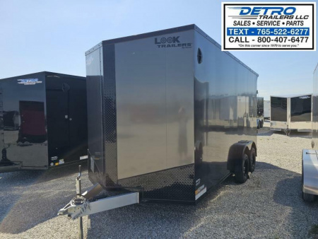 New 2025 Look Trailers Vision Aluminum Framed 7.5' x 16' 7K Ramp Door Enclosed Cargo Trailer