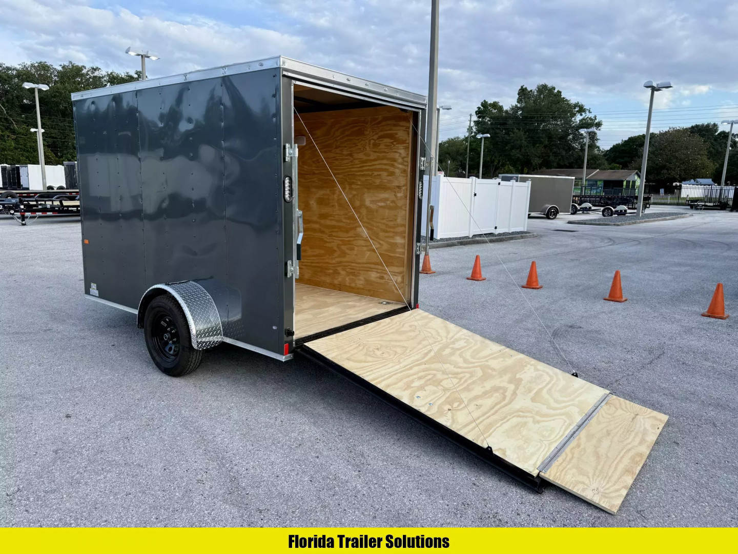 New 2026 Rock Solid Cargo 6X10 Ramp Door 3K Cargo / Enclosed Trailer