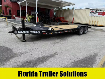 New 2025 Sure-Trac 7x16+4 Pro Series Beam Tilt 17.6K Equipment Trailer