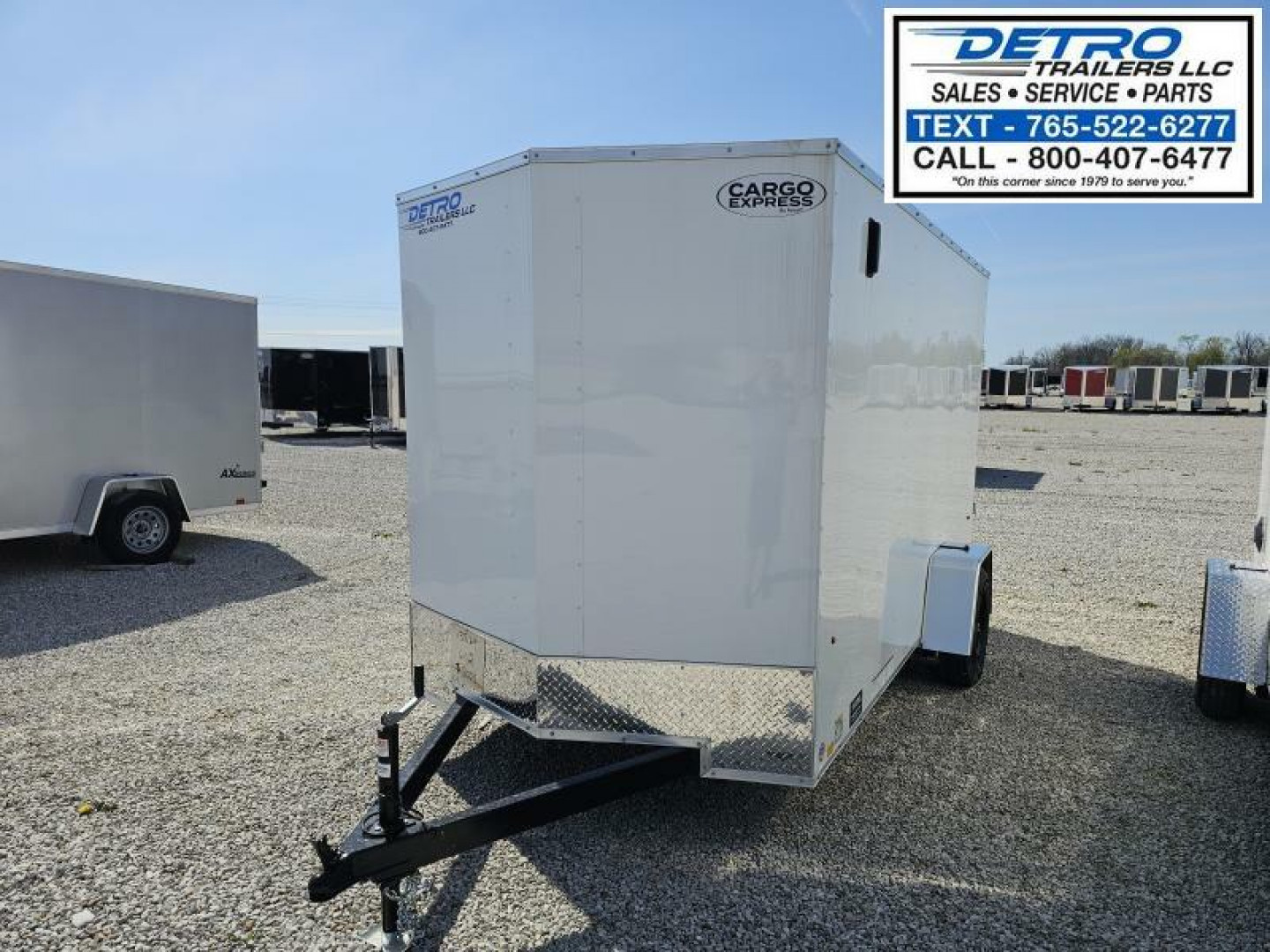 New 2025 Cargo Express EX DLX 6' x 12' 3K Idler Ramp Door Enclosed Cargo Trailer