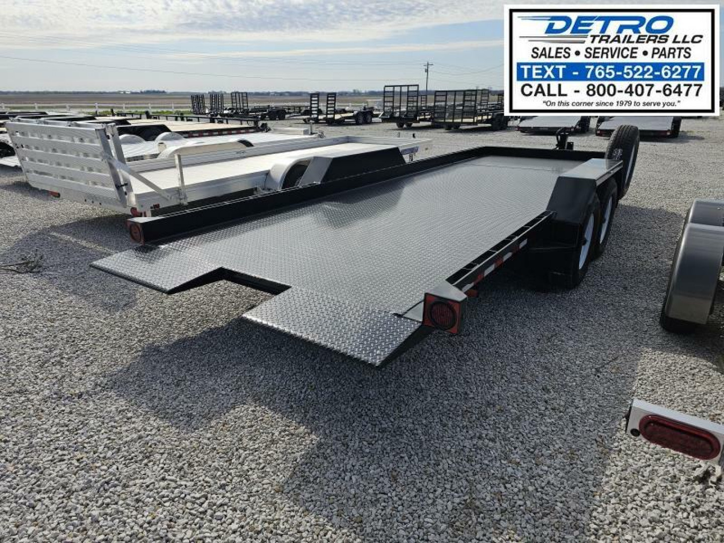 New 2025 Imperial Trailer Wideboy 81-1/4" x 20' (16'+4') 14K Split Tilt Equipment Trailer