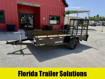 New 2025 Sure-Trac 6x12 Steel High Side 3K Utility Trailer