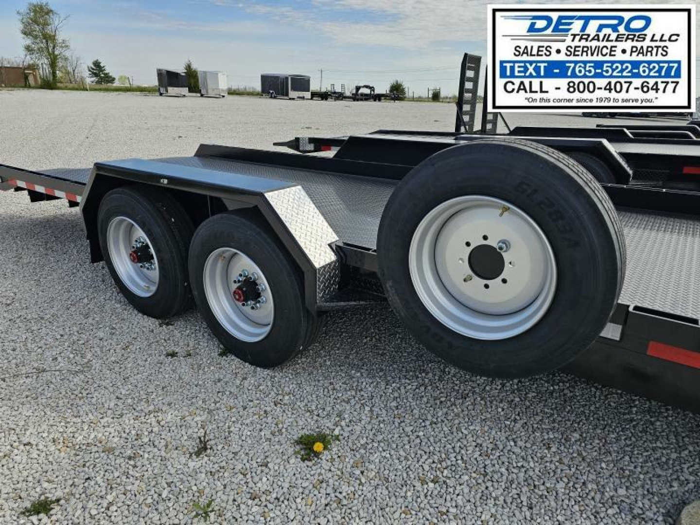 New 2025 Imperial Trailer Wideboy 82" x 22' (17'+5') 18K Split Floor Tilt Equipment Trailer