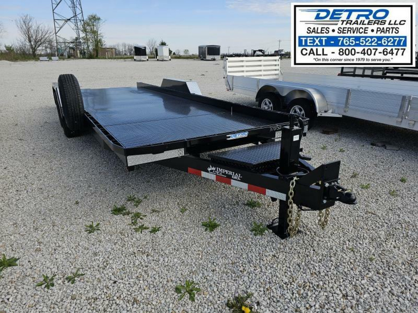 New 2025 Imperial Trailer 81 1/4" x 22' (18'+4') Wideboy 14K Equipment Trailer