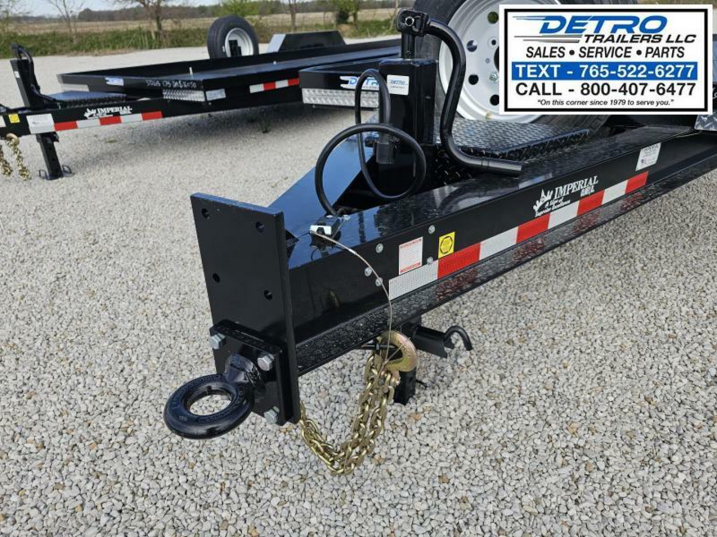 New 2025 Imperial Trailer 82" x 22' (16'+6') 22K Splitfloor Wideboy Tilt Equipment Trailer