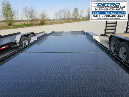 New 2025 Imperial Trailer 82" x 22' (16'+6') 22K Splitfloor Wideboy Tilt Equipment Trailer