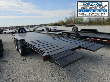 New 2025 Imperial Trailer 82" x 22' (16'+6') 22K Splitfloor Wideboy Tilt Equipment Trailer