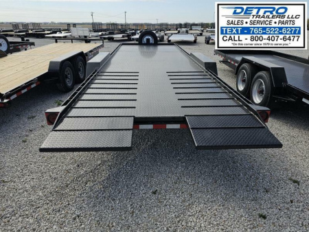 New 2025 Imperial Trailer 82" x 22' (16'+6') 22K Splitfloor Wideboy Tilt Equipment Trailer