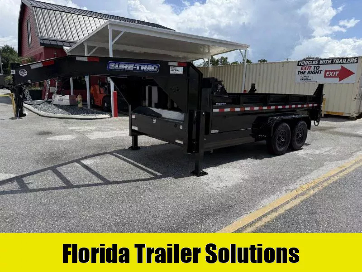 New 2025 Sure-Trac 82x14 Telescopic LP GN 14K Dump Trailer