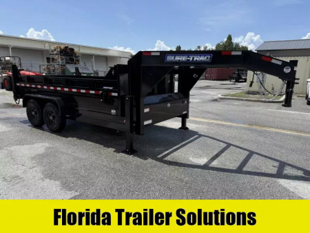 New 2025 Sure-Trac 82x14 Telescopic LP GN 14K Dump Trailer