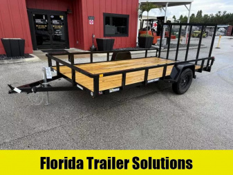 New 2025 Sure-Trac 7x14 Tube Top 3K Utility Trailer