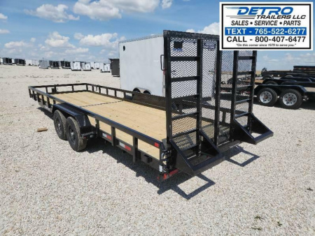 New 2025 Sure-Trac 7' x 24' 10K Tube Top Utility Trailer