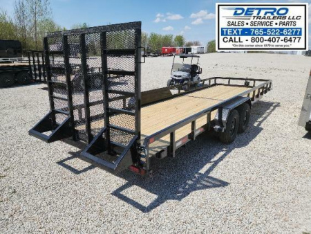 New 2025 Sure-Trac 7' x 24' 10K Tube Top Utility Trailer