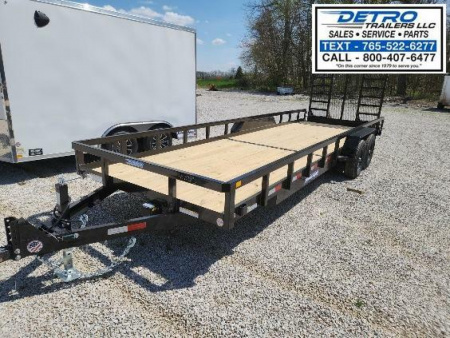 New 2025 Sure-Trac 7' x 24' 10K Tube Top Utility Trailer