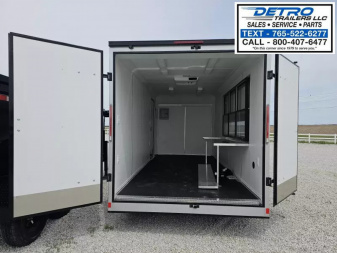 New 2025 Cargo Express 7' x 16' 7K Enclosed Vending/Concession Trailer w/ Sign Backer